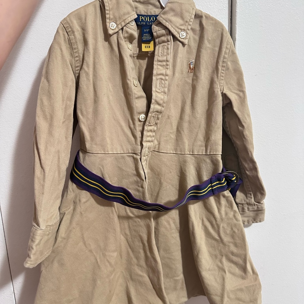 Polo Ralph Lauren Tan Dress with Belt